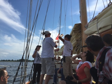 Helping Hoist the Sails